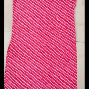 Pink Printed Summer Kurti