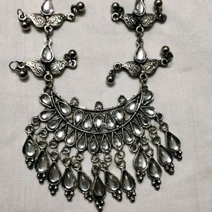 2 Oxidised Jewellery Set With Earrings