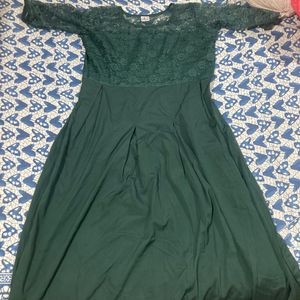 Green Net Frock