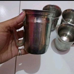 Old & Strong Stainless Steel Cup Set Of 5