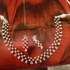 American Diamond Jewellery Set