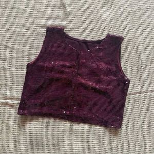 Sequinned Blouse/ Crop Top