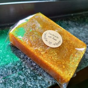 Handmade Orange Soap Bar (Pack Of 2)