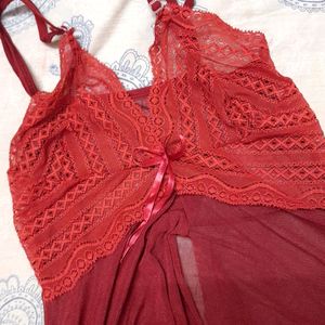 RED SEXY BABYDOLL LINGERIE ♥️