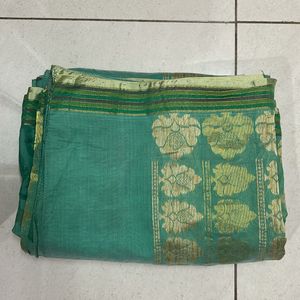 NEW GREEN SAREE FOR WOMEN