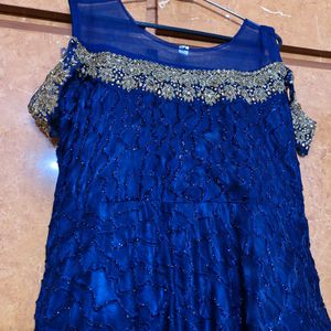 Ethnic Navy Blue Dress