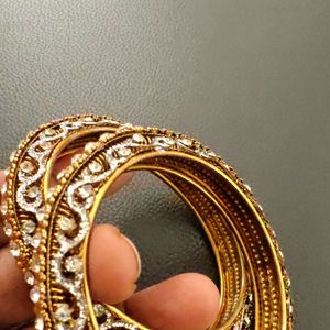 2"8 Size Metal Bangles Pair