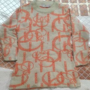 Kids Girls Long Wool Top