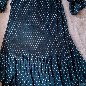 Beautiful Polka Dot Print Dress