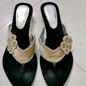 Black Fancy Functional Sandals