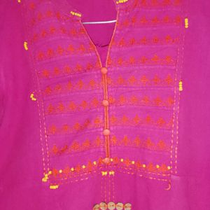 Khadi Pure Cotton Designer Kurti