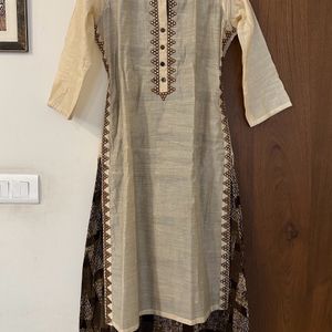 Cream Long Kurta