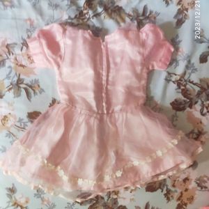 Dreamy Pink Party Frock For Baby Girl