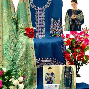 Pakistani Lawn Dress Material New With Pack