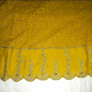 Yellow Anarkali Suit Set