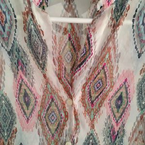 Printed Tunic Top