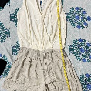 White Romper -Medium