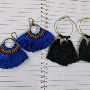 Set Of 2 Thread Earings