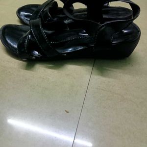 Black Colour Sandal Size  6