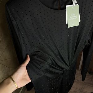 H&M Rhinestone Dress With Tag