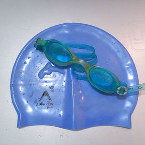 Swimming Goggle Cap 🔵