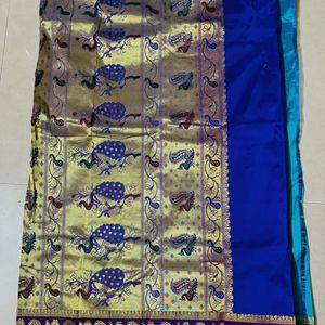 paithani kathpadar saree