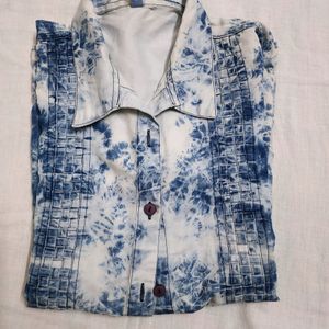 Denim Print Shirt For Women