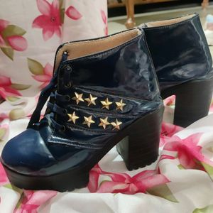 Stylish Navy Blue Boots