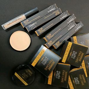 6 Mac concealer +6 huda compact