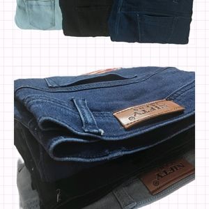 Denim Jeans (Black, Navy Blue)