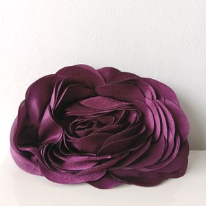 Pretty Imported Purple Rose Clutch