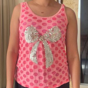 Tank Top With Shimmer Detail