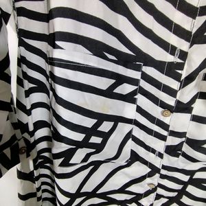 Black And White Striped Dress (Women's)