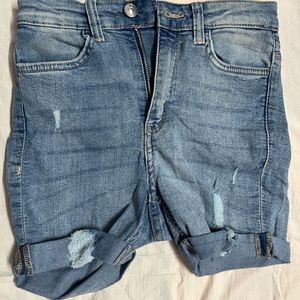 H&M Blue Denim Shorts