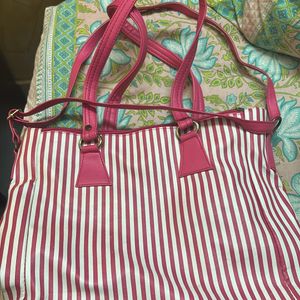 Pink Tote Handbag