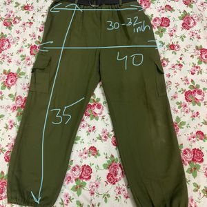 Army Green (olive) Cargo With Side Pockets