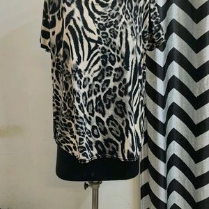 Plus Size Animal Print Top