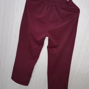 Cherry Color Unused Trouser Stretchable