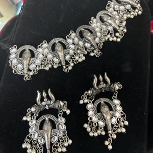 Dandiya Night Oxidised Jewellery set