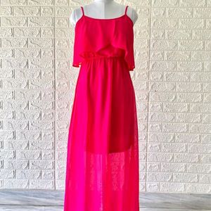 Imported Rose Pink Beautiful Dress