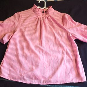 *Steal Deal *Pink Striped Stylish Top By Tokyo