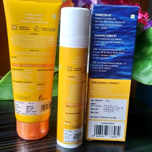 Combo Of Aqualogica Glow Sunscreen & Facewash