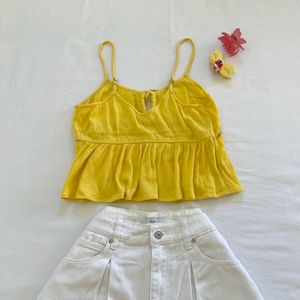 Yellow Pinterest Babydoll Top