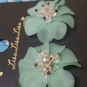 2 Combo Flower Top Earring