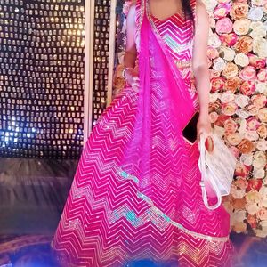 Lengha Choli Dress Wedding Party Shaddi