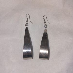 Silver Shimmery Earrings