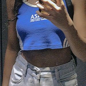 Stylish Blue Crop Top