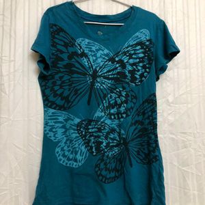 Blue Short Sleeve T Shirt