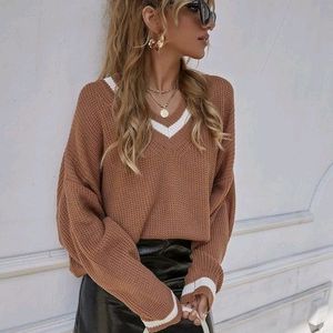 Knit Sweater With Edge Detailing