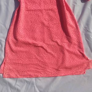 Pink Cute A Line Dress